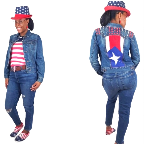 Gap Spiked Denim Jacket - Picture 2 of 11